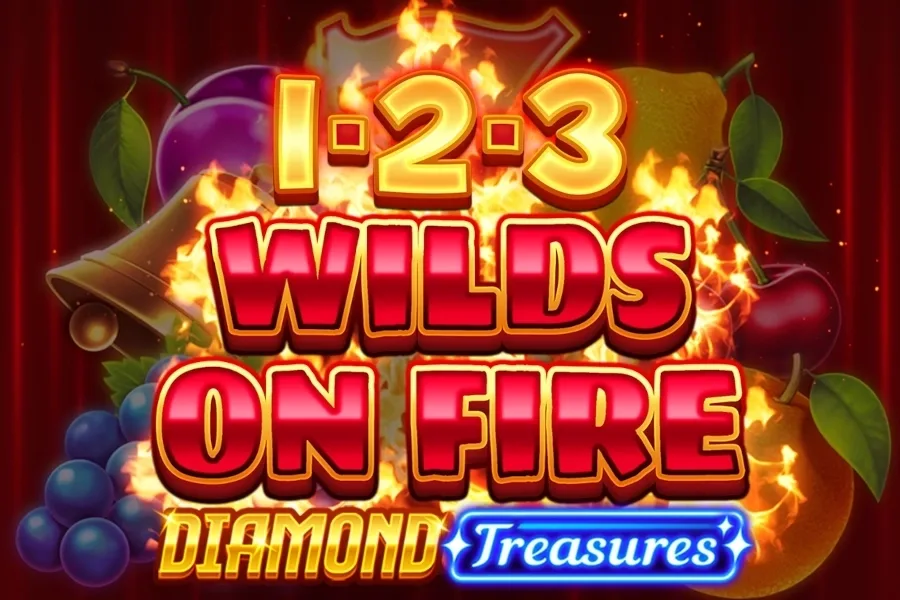 1-2-3 Wilds on Fire Diamond Treasures slot game