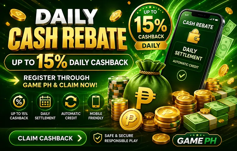 Daily Cash Rebate – Up to 15% Daily