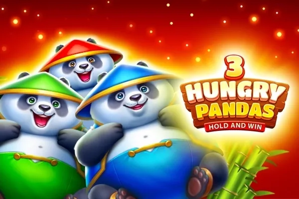 3 Hungry Pandas slot game