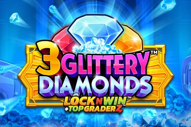 3 Glittery Diamonds slot game