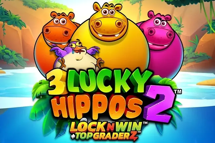 3 Lucky Hippos 2 slot game