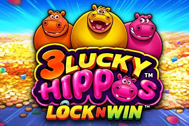 3 Lucky Hippos slot game