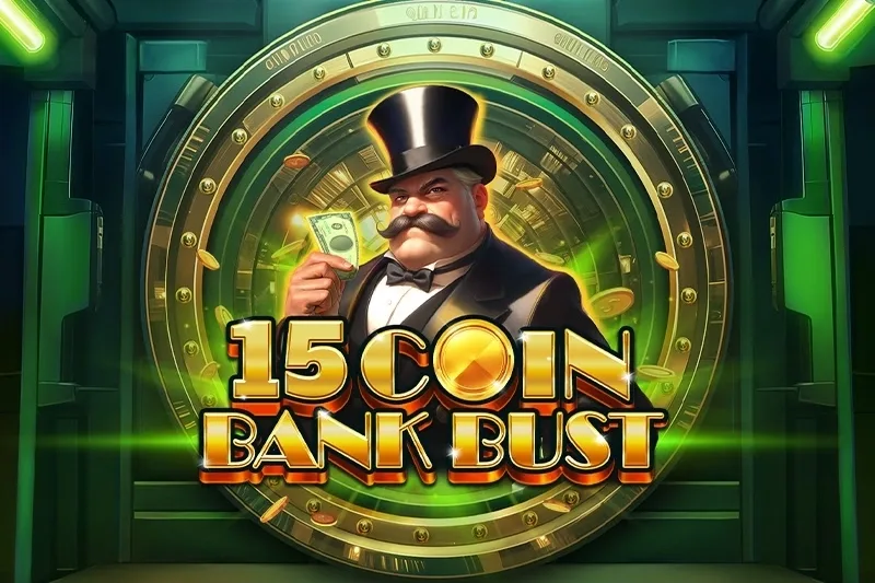 15 Coin Bank Bust slot game