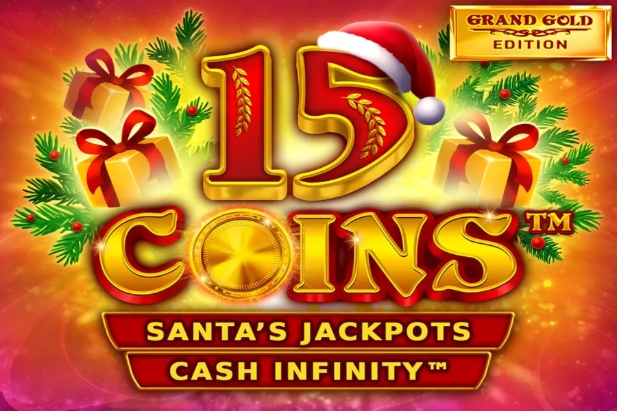15 Coins Grand Gold Edition Santa's Jackpots slot game